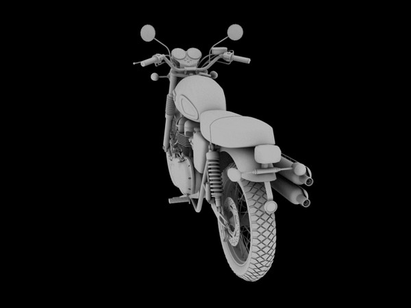 triumph scrambler 900 2012 3d model - Triumph Scrambler 900 2012 by Gonzo_3d